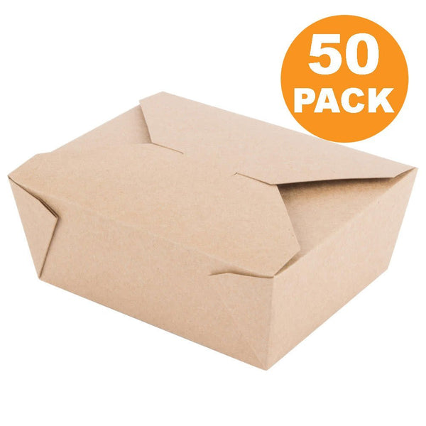 Disposable Paper Take Out Food Containers (50) - Kind4Earth