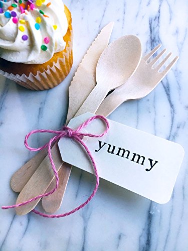 Wooden Disposable Cutlery Set (200, 250 or 300 Pack) - Kind4Earth