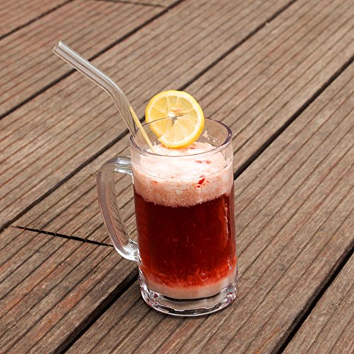 Reusable Glass Drinking Straws - 4 Pack w Brush - Kind4Earth