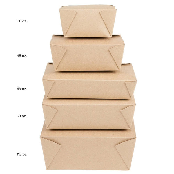 Disposable Paper Take Out Food Containers (50) - Kind4Earth