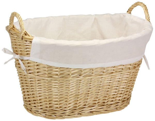 Wicker Laundry Basket with Liner - Kind4Earth