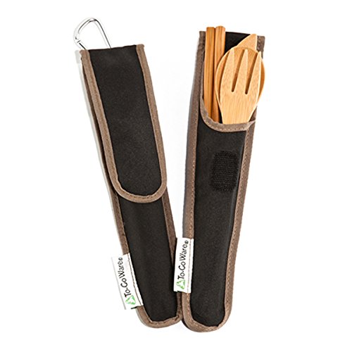 Bamboo Travel Utensils with Carrying Case - Kind4Earth