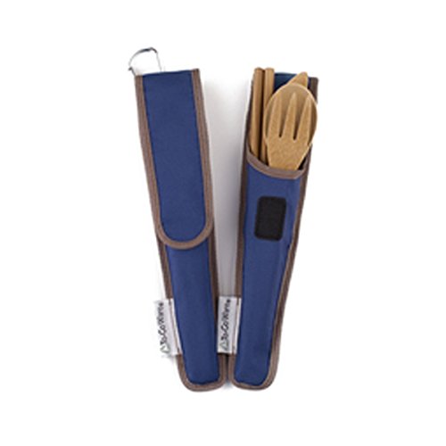 Bamboo Travel Utensils with Carrying Case - Kind4Earth